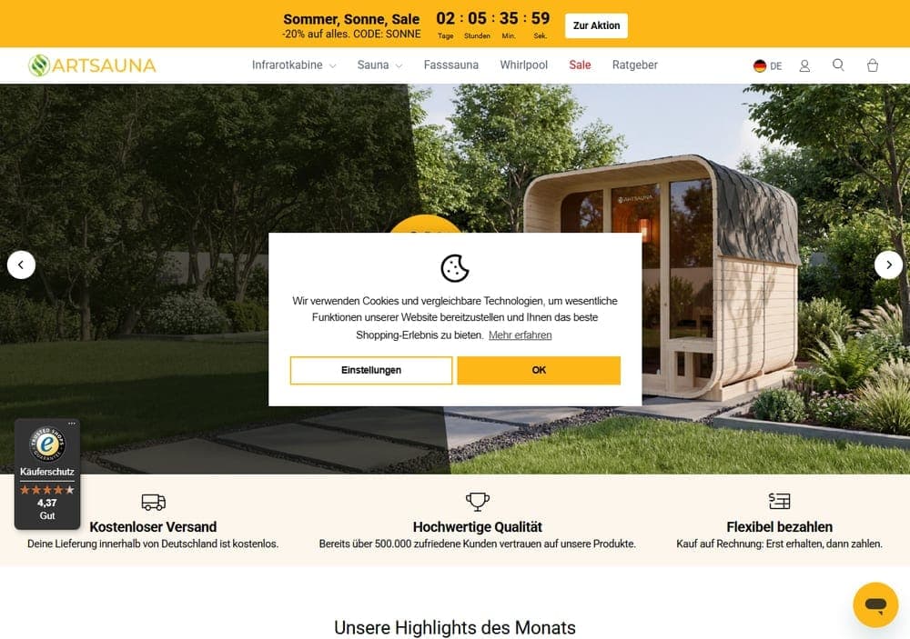 Artsauna — store