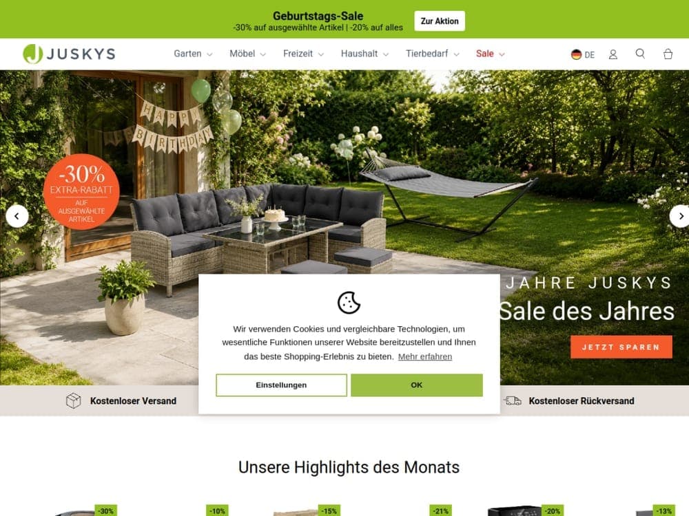 Juskys — store