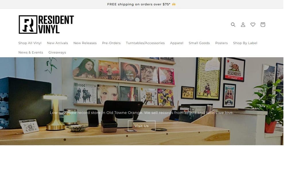 Resident Vinyl — store