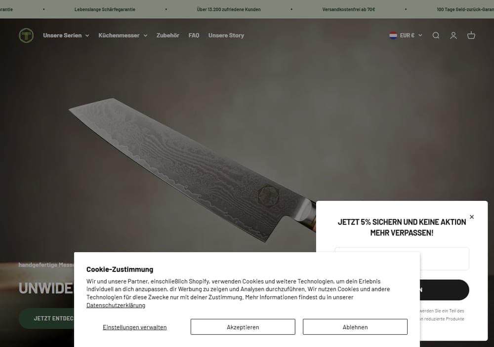 Scharf Messer — store