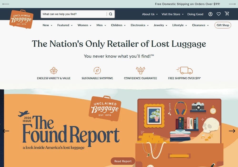 Unclaimed Baggage — store